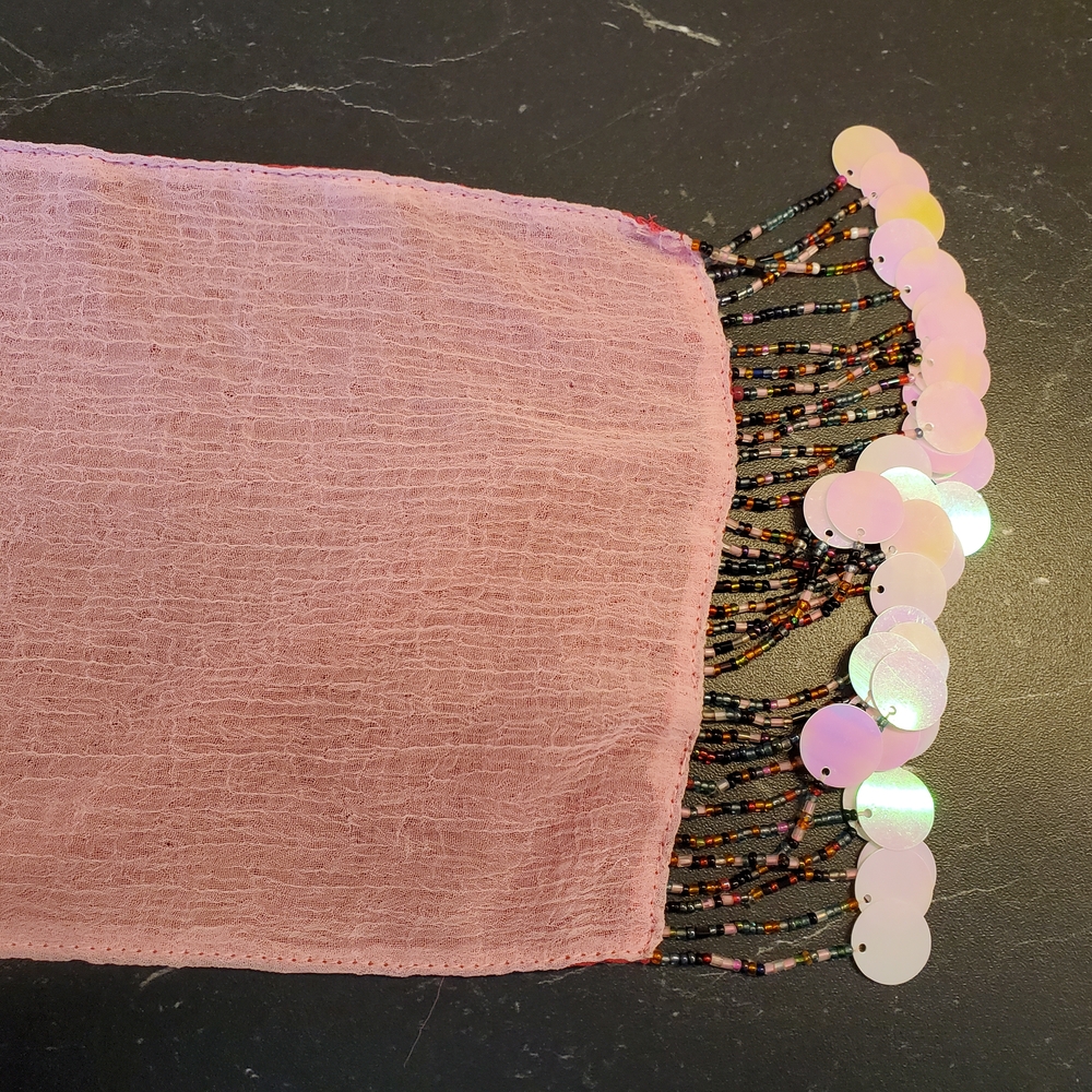 Vintage Beaded Sequence Scarf - Picture 5 of 5